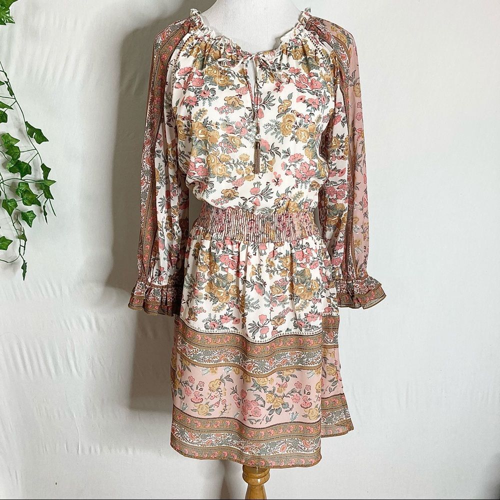 Anthropologie Love the Label Tippy Euphoria Dress XS Cottagecore Floral NWT